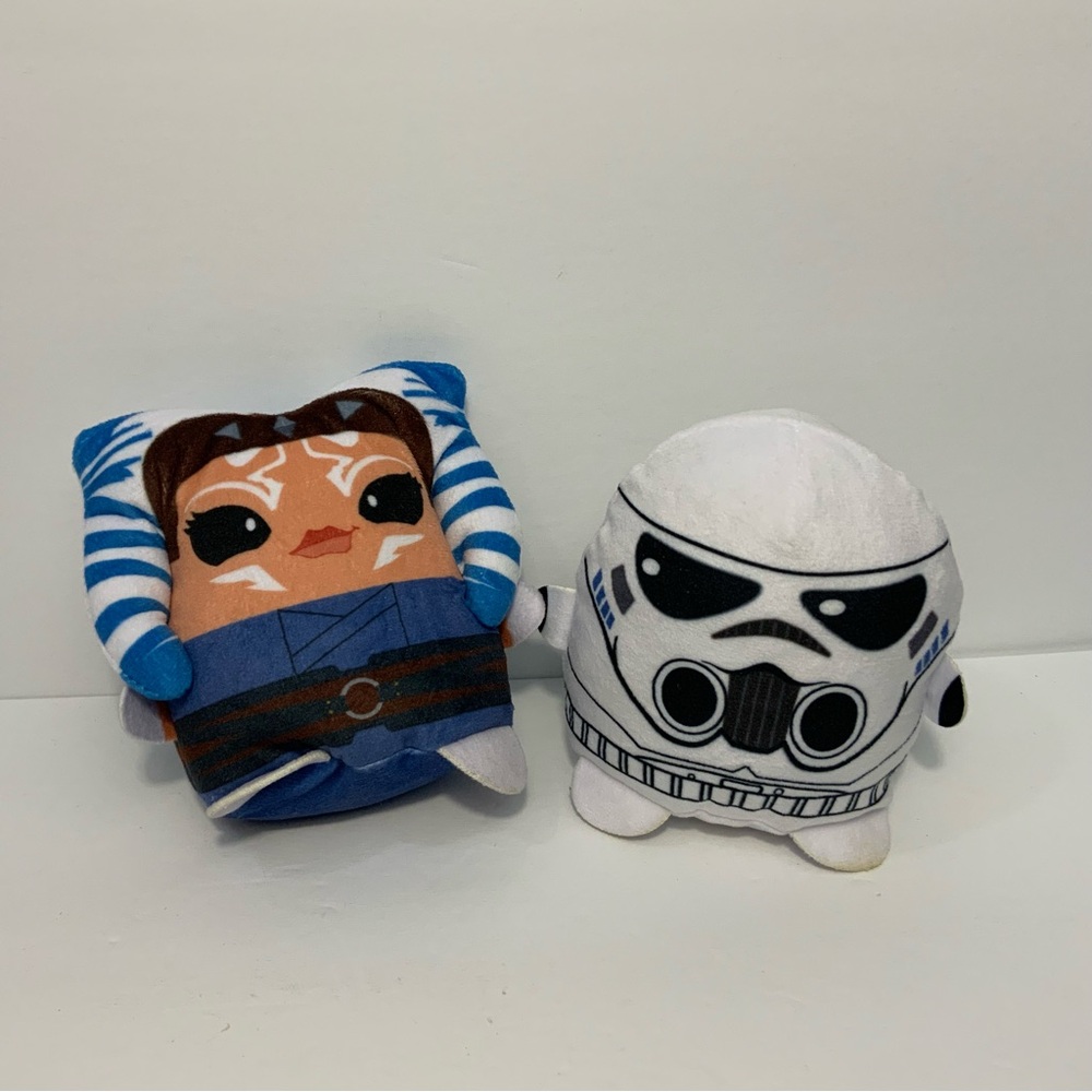 Star Wars The Mandalorian Cuutopia Ahaoka Tano Stormtrooper Plush Toy Lot Mattel